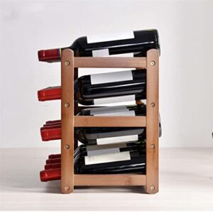 DOUBA Wooden Wine Rack Retro Cabinet Rack Rack Storage Wine Rack Home Kitchen Bar Freestanding Rack