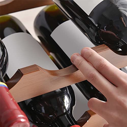 DOUBA Wooden Wine Rack Retro Cabinet Rack Rack Storage Wine Rack Home Kitchen Bar Freestanding Rack