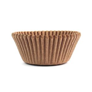 Eoonfirst Standard Size Baking Cups Food-Grade Greaseproof Paper Cupcake Liners 200 Pcs (Natural)