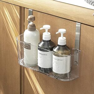 YSJYBLDS Cabinet Door Organizer Plastic Clear Cabinet Storage for Kitchen Restaurant Bathroom Hang Outside or Inside Over The Door Pantry Organizer