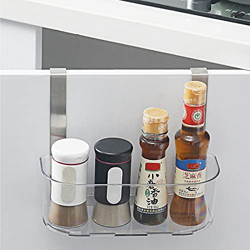 YSJYBLDS Cabinet Door Organizer Plastic Clear Cabinet Storage for Kitchen Restaurant Bathroom Hang Outside or Inside Over The Door Pantry Organizer