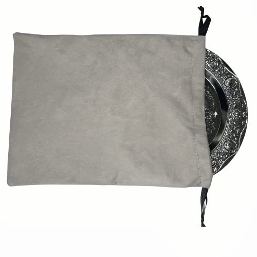 Anti Tarnish Silver Storage Bag 3Pcs, Velvet Fabric Black Cloth Bag for Silver Storage, Resistant Jewelry Flatware, Silverplate, Silver Storage Silver Protection Bags, 13"x10"