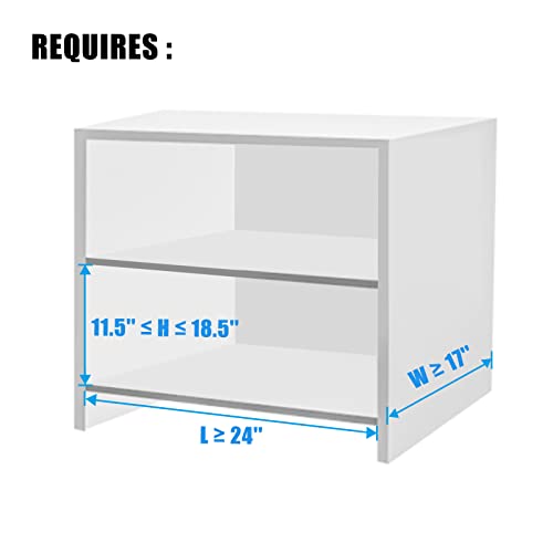 Expandable Pull Out Cabinet Drawer Organizer, Slide Out Pantry Shelves Sliding Drawer Storage for Home Cabinet Shelf, Under Cabinet Storage, Adjustable Cabinet Shelf Organizers-17"D x 36.6"W x 18.5"H