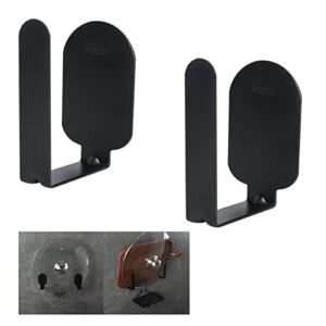 self adhesive stainless steel pan cover racks ,pantry organization rack, cutting board storage , pot lid holder (black)