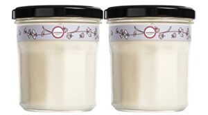mrs. meyer’s soy aromatherapy candle, 35 hour burn time, made with soy wax and essential oils, lavender, 7.2 oz – pack of 2