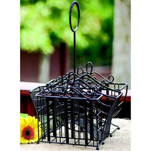 Portable Wrought Iron Utensil (Picnic) Caddy
