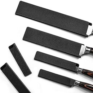 N//A 11pcs-Knife Edge Guards-Universal Blade Covers - Extra Strength, ABS Plastic and BPA-Free Felt Lining, non-Toxic and Food Safe（Knives Not Included） Black