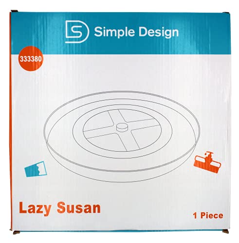 Simple Design Lazy Susan Organizer – Kitchen Cabinet Organizer – Heavy Duty Plastic – Multifunctional and Practical Design – Ideal for Kitchen, Under Sink, Bathroom (1 Pack)