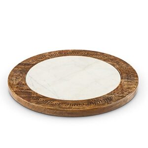 gg marble lazy susan other decor, 18inl x 18inw x 1.75inh, multicolor