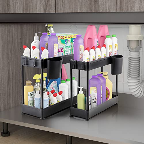 Bathroom Organization and Storage Under Kitchen Sink Shelf Storage Baskets for Kitchen Storage for Bathroom Small Space