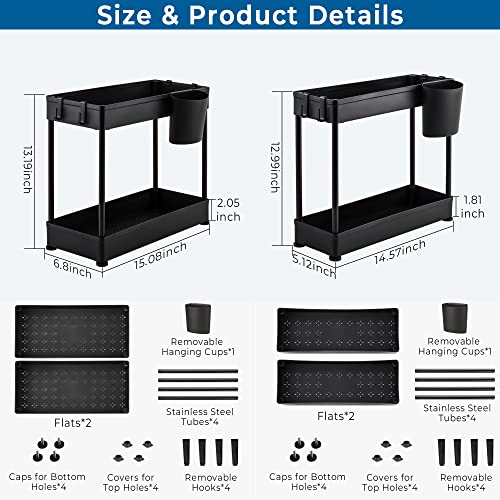 Bathroom Organization and Storage Under Kitchen Sink Shelf Storage Baskets for Kitchen Storage for Bathroom Small Space