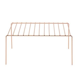 Kitchen Details Copper Medium Helper Shelf, Cabinet Organizer Maximizes Space, Free Standing