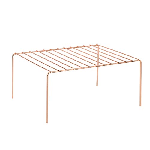 Kitchen Details Copper Medium Helper Shelf, Cabinet Organizer Maximizes Space, Free Standing