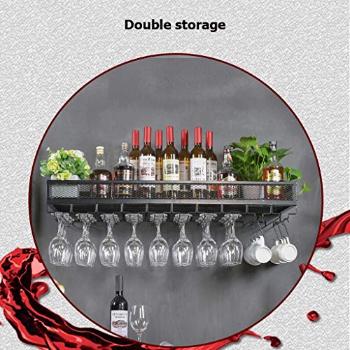 Stylish Simplicity Correction Fluid Mouse Wine Glass Rack Upside Down Wine Rack Bar Bar Wine Glass Rack Goblet Hanger Hanging Red Wine Glass Correction Fluid, PIBM, Black, 80 * 25CM