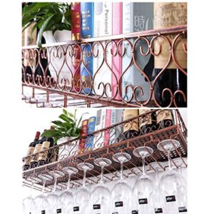 Stylish Simplicity Correction Fluid Mouse Wine Glass Rack Upside Down Wine Rack Bar Bar Wine Glass Rack Goblet Hanger Hanging Red Wine Glass Correction Fluid, PIBM, Black, 80 * 25CM