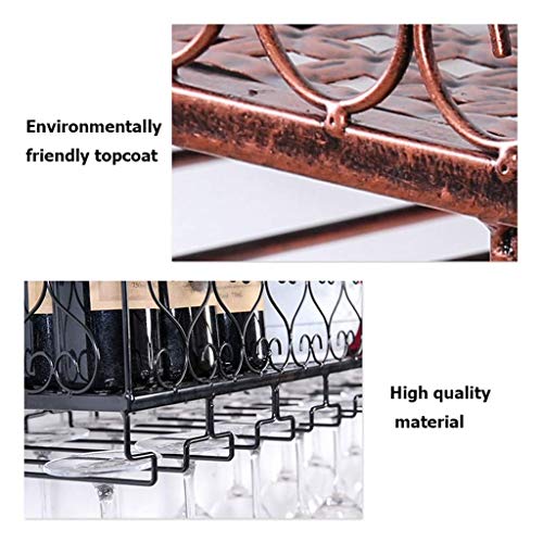 Stylish Simplicity Correction Fluid Mouse Wine Glass Rack Upside Down Wine Rack Bar Bar Wine Glass Rack Goblet Hanger Hanging Red Wine Glass Correction Fluid, PIBM, Black, 80 * 25CM