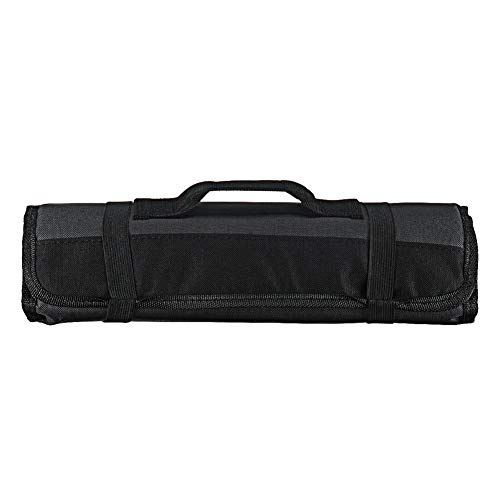 Willowswayw 22 Pockets Chef Knife Storage Case,Portable Kitchen Chef Knife Roll Bag Cutlery Container