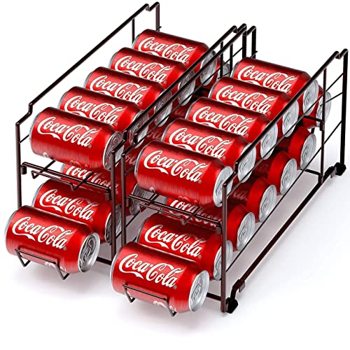 Simple Houseware Stackable Can Rack + Soda Can Dispenser