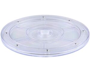 i-mart acrylic lazy susan turntable, stand, organizer, rack for table kitchen cake decorating (8 inches)