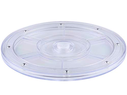 I-MART Acrylic Lazy Susan Turntable, Stand, Organizer, Rack for Table Kitchen Cake Decorating (8 Inches)