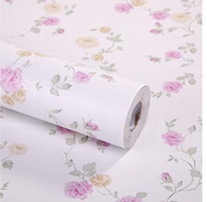 floral contact paper peony self adhesive shelf drawer liner cabinet countertop dresser sticker 17.7 x 78.7 inches