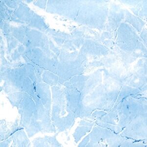 Magic Cover Premium Adhesive Vinyl Contact Shelf Liner and Drawer Liner, 18"x9', Marble Baby Blue
