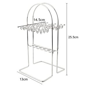 JANKNG 1PCS Silver Stainless Steel Cutlery Stand ( Can Hold 24piece Flatware ), Hanging Tableware Storage Rack, Kitchen Dining Table Decoration Storage For Home Party Reataurant