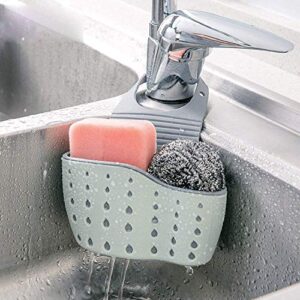 kitchen sink shelf soap sponge drain rack holder double decker hanging storage organizer sponge basket holder