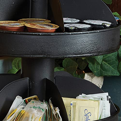 Park Designs 2 Tier Small Organizer Lazy Susan Black