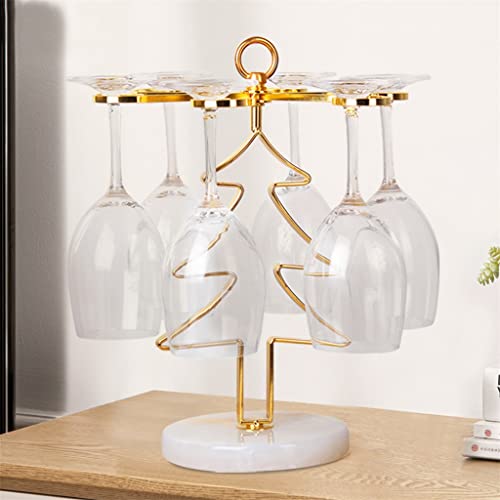 YFQHDD Wine Glass Rack,Christmas Tree Countertop Wine Glass Holder, Elegant Freestanding Tabletop Stemware Storage Rack/Wine Glass Stan