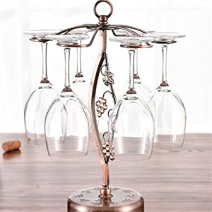 YFQHDD Glass Hanger Cup Display Baskets Wine Rack Holders Bar Storage Iron Stand Kitchen Organizer Home Decor