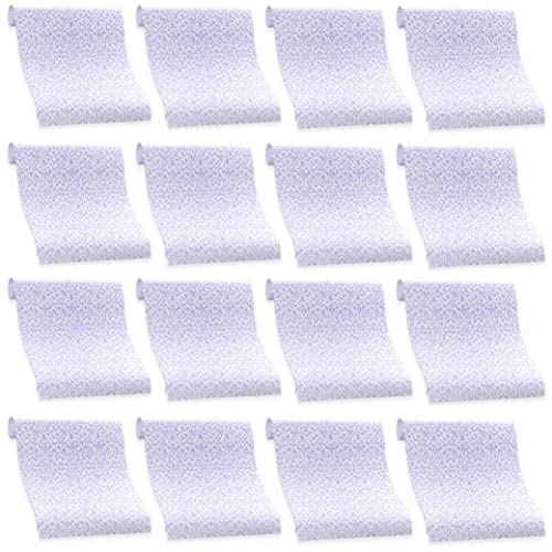 16 Sheets Drawer Liners Lavender Scented Paper Shelf Cover Decorations 18'' X 24'', Purple