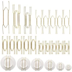 tbestmax 30 pcs plate hangers for the wall-6 size-4 6 8 10 12 14 inch and 30 pcs wall hooks to antique plates and arts decor