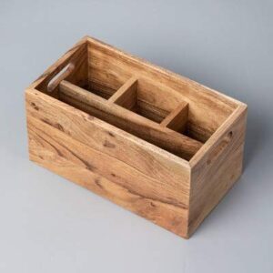 hearth & hand with magnolia wood utensil caddy