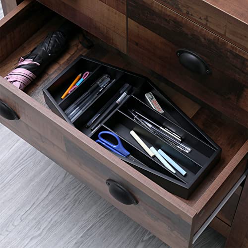 Coffin Silverware Organizer Kitchen Drawer Organizer Silverware Organizer for Organizer Makeup Drawer & Utensil Holder,Silverware, Flatware, Living Room-Gothic Theme Decor Coffin Shape Sliverware Tray