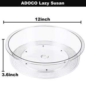 Clear Lazy Susan Turntable Organizer for Cabinet - Kitchen Pantry Organization and Storage