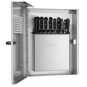 edlund klc-994 locking knife cabinet with kr-699 knife rack