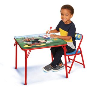 disney junior 45704 mickey kids table & chair set, junior table for toddlers ages 2-5 years ,20″ x 20″