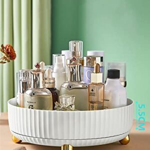 Rotatable Modern Round Tray,360°Rotating Spice Storage Rack,11" Lazy Susan Turntable Organizer,Cosmetic Makeup Vanity Tray for Storage Jewelry,Perfume&Kitchen Condiment,Suit for Home Decorative