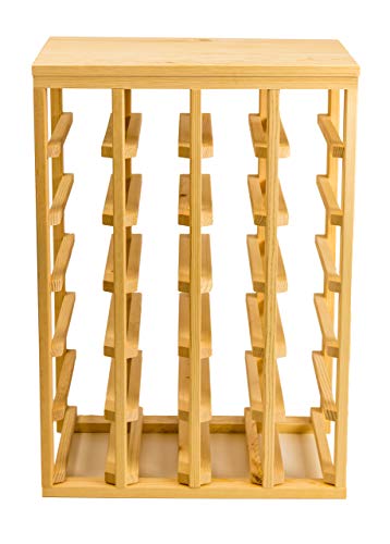 Creekside 24 Bottle Table Wine Rack (Pine) by Creekside - Exclusive 12 inch deep design conceals entire wine bottles. Hand-sanded to perfection!, Pine