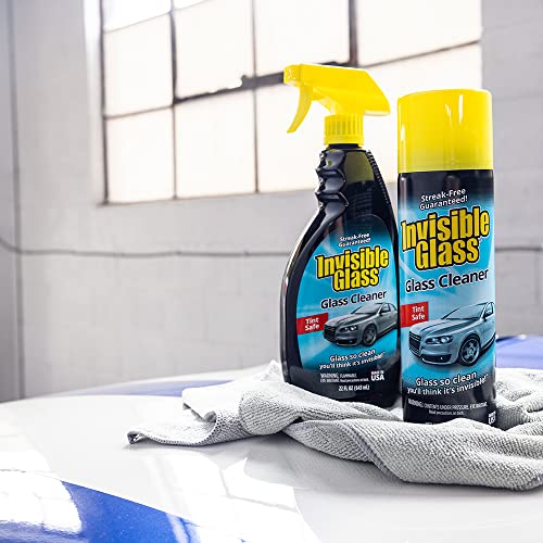 Invisible Glass 91164-2PK 19-Ounce Cleaner for Auto and Home for a Streak-Free Shine, Deep Cleaning Foaming Action, Safe for Tinted and Non-Tinted Windows, Ammonia Free Foam Glass Cleaner, Pack of 2