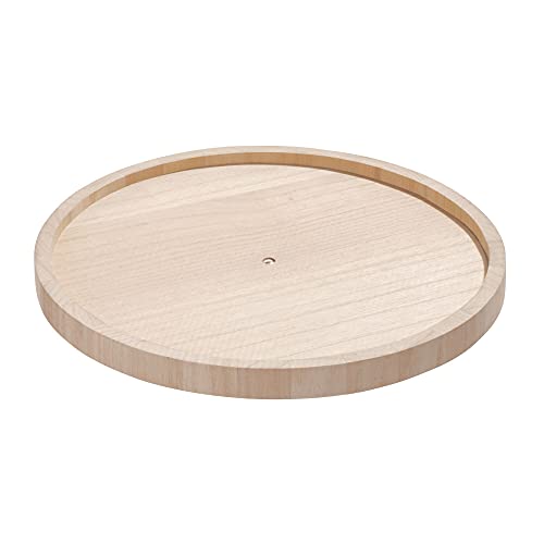 iDesign Renewable Paulownia Wood Collection Turntable Organizer, 10.5" x 1.19" x 10.5", Natural