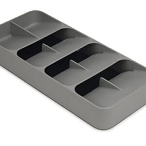 Joseph Joseph Wash and Drain Dish Tub, 1 EA, Gray & DrawerStore Compact Cutlery Organizer Kitchen Drawer Tray, Large, Gray