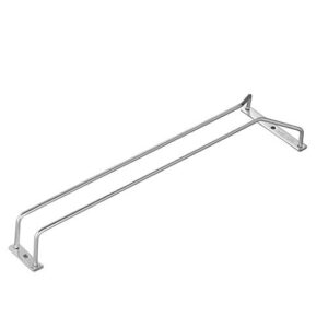 dianoo under cabinet stemware rack holder wine glass rack stainless steel wire hanging rack 15.8inch 1 row