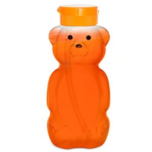 Special Supplies Honey Bear Straw Cup For Baby, 3 Straws, Squeezable Therapy and Special Needs Assistive Drink Container, Spill Proof and Leak Resistant Lid