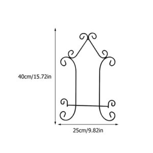 YARNOW 4 Pcs Plate Hangers Plate Holder for Wall Artwork Display Support Canvas Painting Holder Rack Artwork Wall