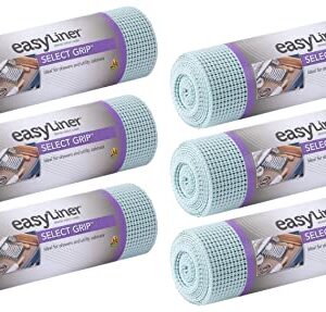 Duck EasyLiner Brand Select Grip Shelf Liner, Sky Blue, 12 in. x 10 ft, 6 Rolls, 10'