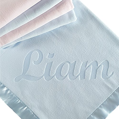 Custom Catch Personalized Baby Blanket for Boys - Blue