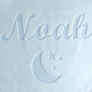 Custom Catch Personalized Baby Blanket for Boys - Blue