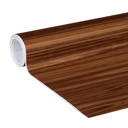 Duck 286460 EasyLiner Adhesive Laminate Surfaces Shelf Liner, Dark Oak, 20 in. x 15 ft., 6 Rolls